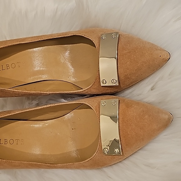 Talbots Shoes - Trendy Talbots Nude Suede Heels